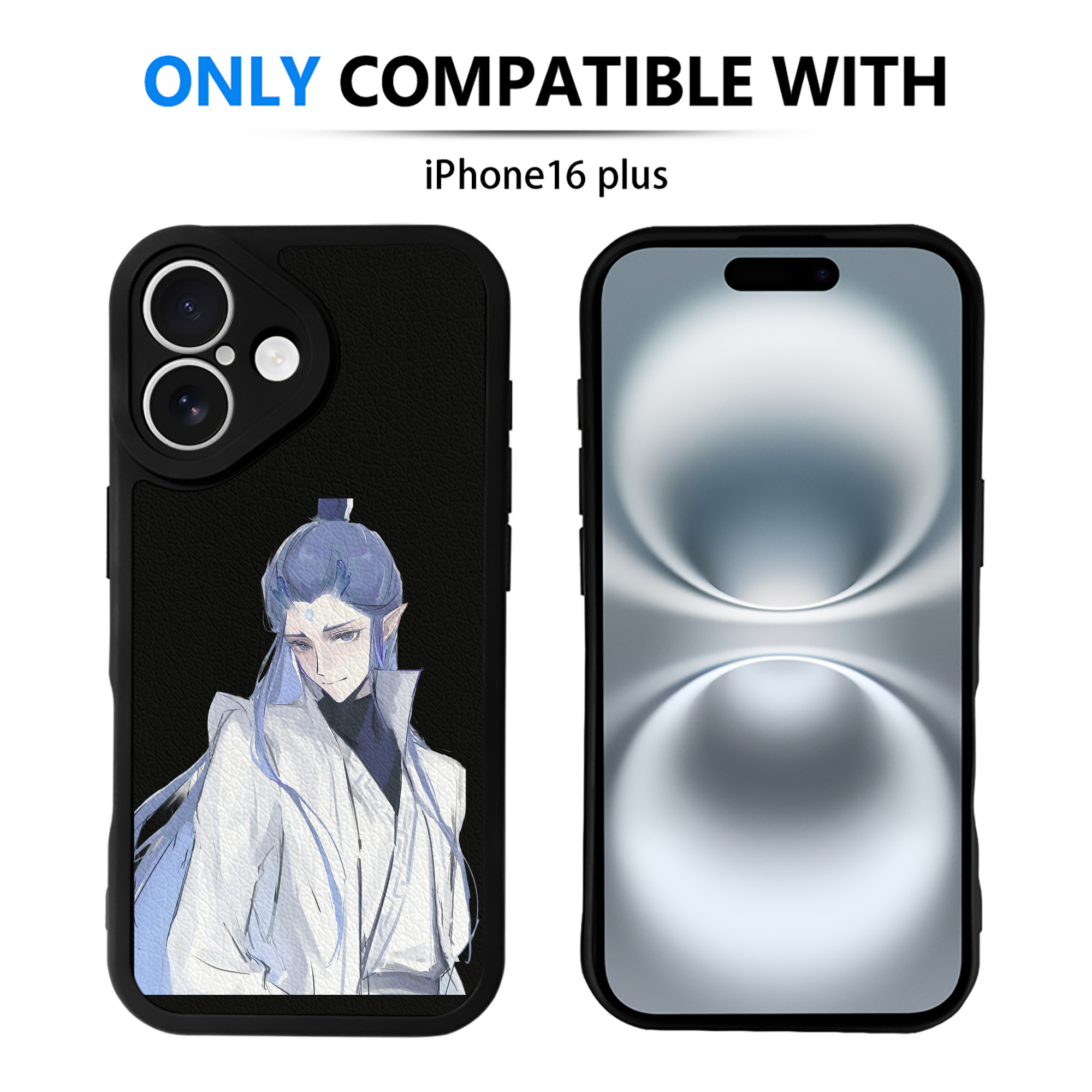 （画像用） Ne Zha 2 ナタ 魔童の大暴れ 【iPhone 16シリーズ対応】シリコンスマホケース（レザー調） 材質：シリコン
